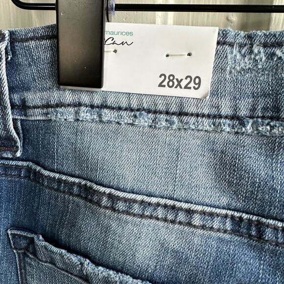 KanCan Medium Wash Destructed Boyfriend Jean NWT - Picture 11 of 12